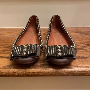 Jeffrey Campbell Studded Bow Ballet Flats